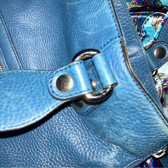 GUCCI Blue Leather Hobo Satchel - Large - Picture 10 of 15